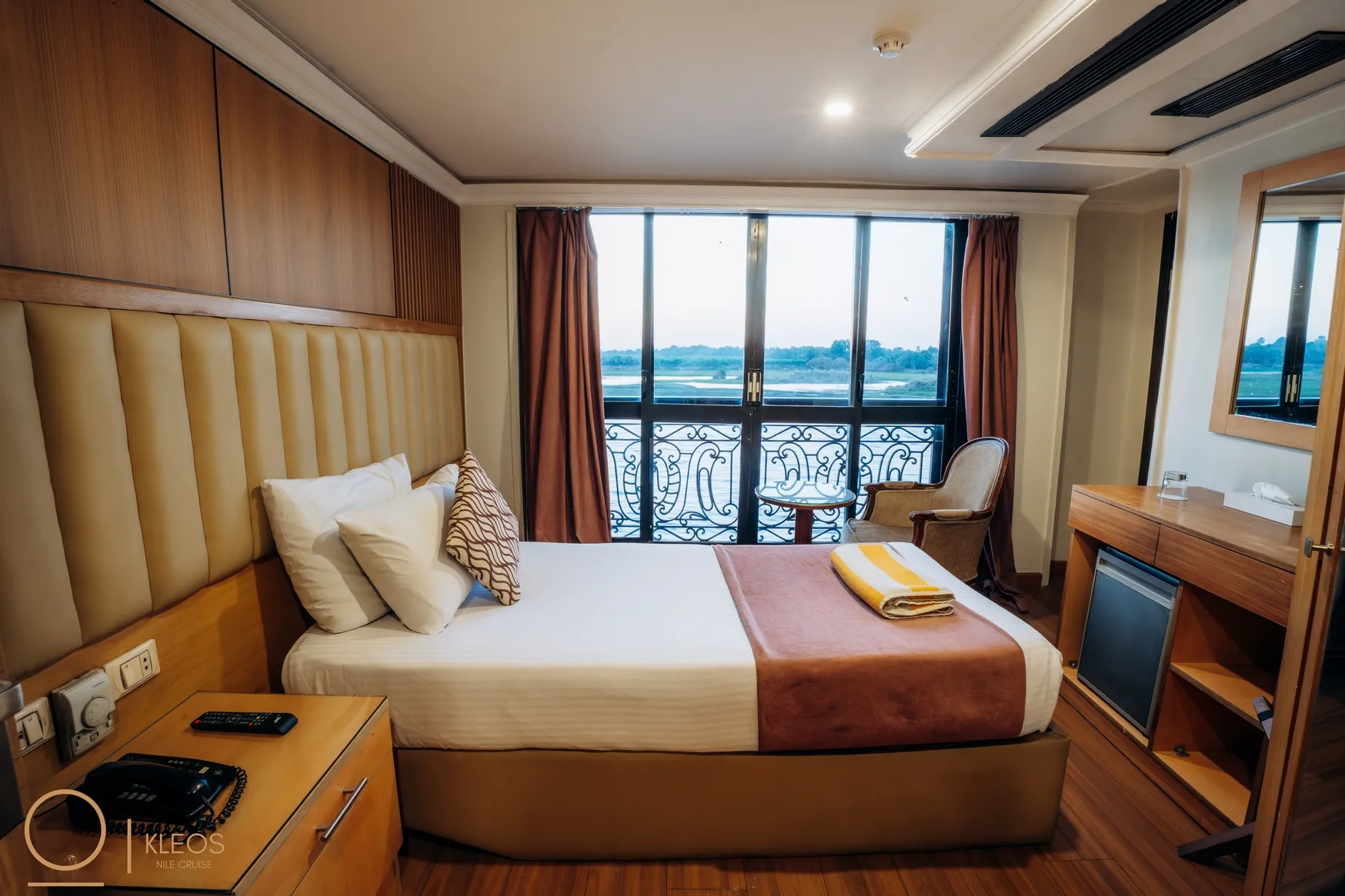 Cabin aboard the MS Kleos Nile Cruise Nile cruise